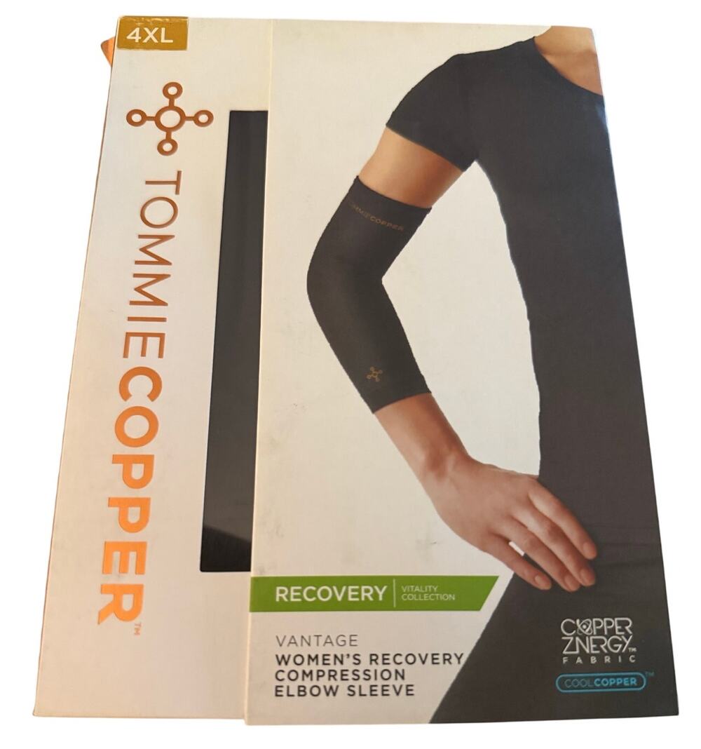 Tommie Copper Vitality Recovery Compression Elbow Sleeve, Women's Size 4XL, NWT